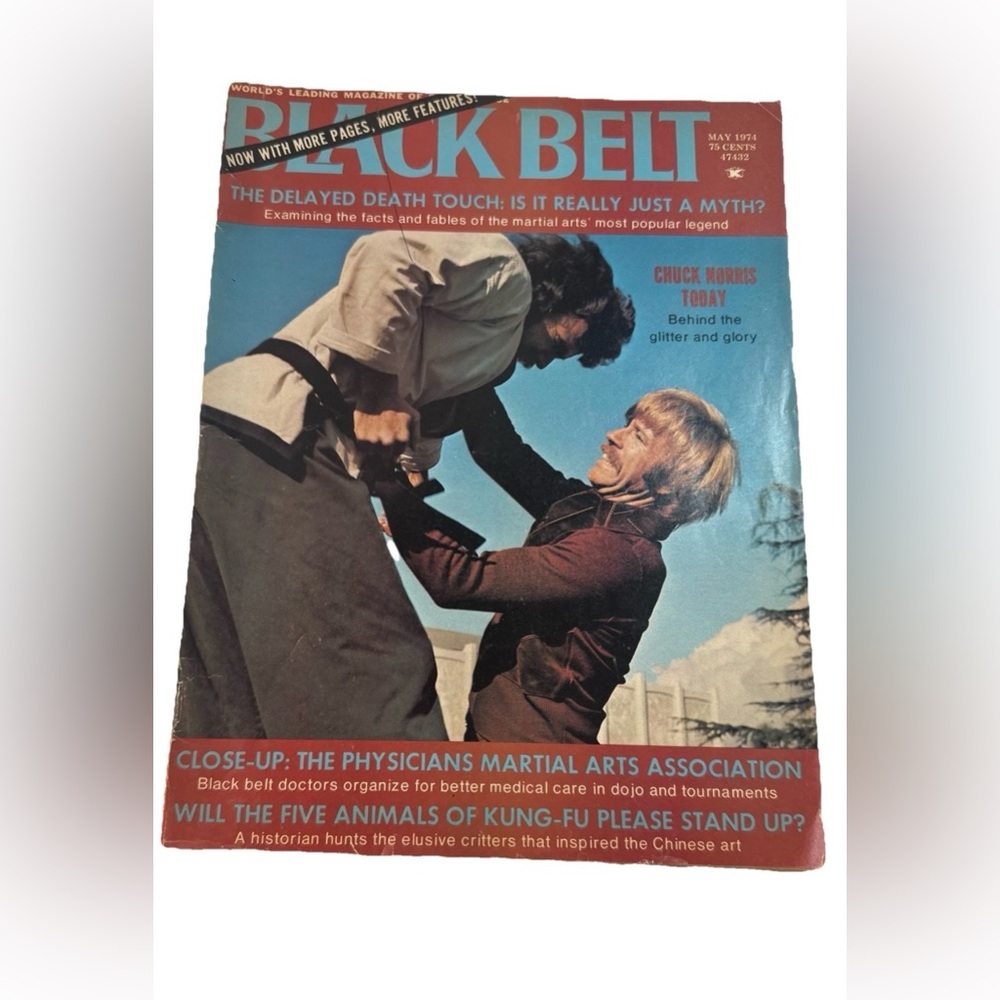 BLACK BELT May 1974 Early Chuck Norris Cover Martial Arts Magazine
